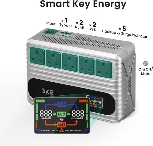 Ups power supply - ups, 850va/480w